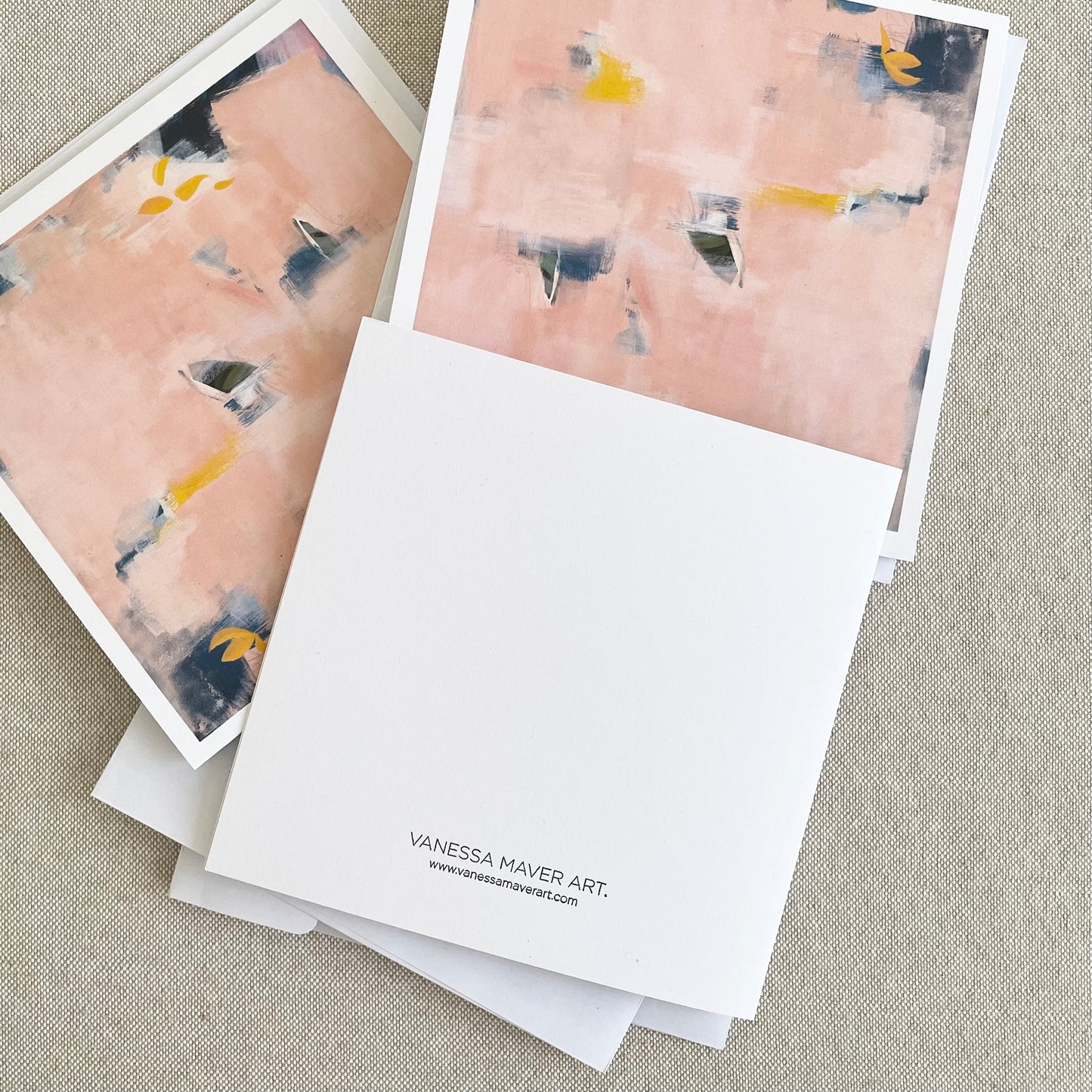 I CALL ON YOU MY FRIEND // Abstract Design Pack x 5 Cards+Envelopes, artwork + design by Vanessa McMahon Maver