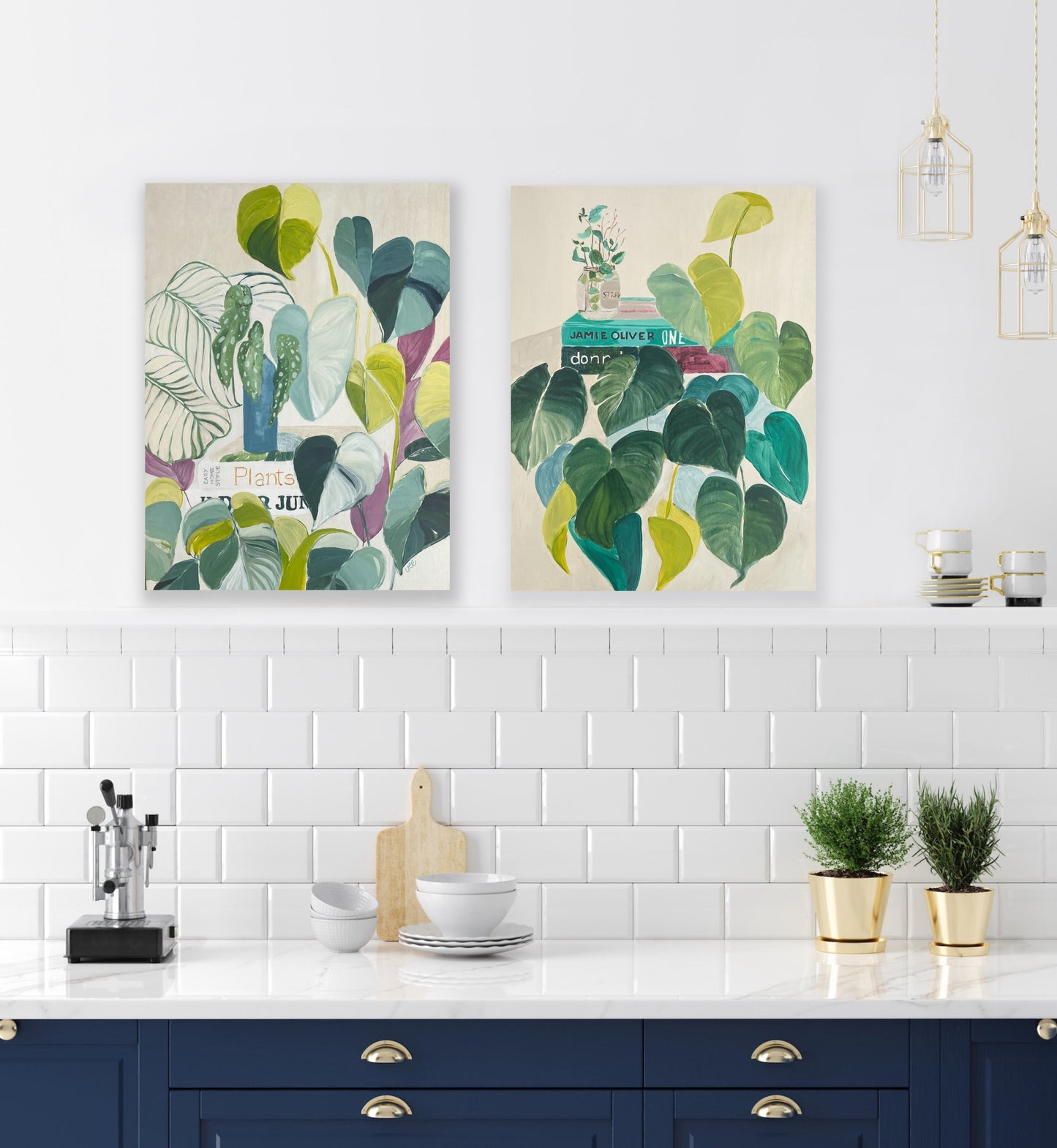 Abstract Botanical on wood panel, Remember the Beginning, acrylic on wooden panel, 41x31 - by Vanessa McMahon-Maver