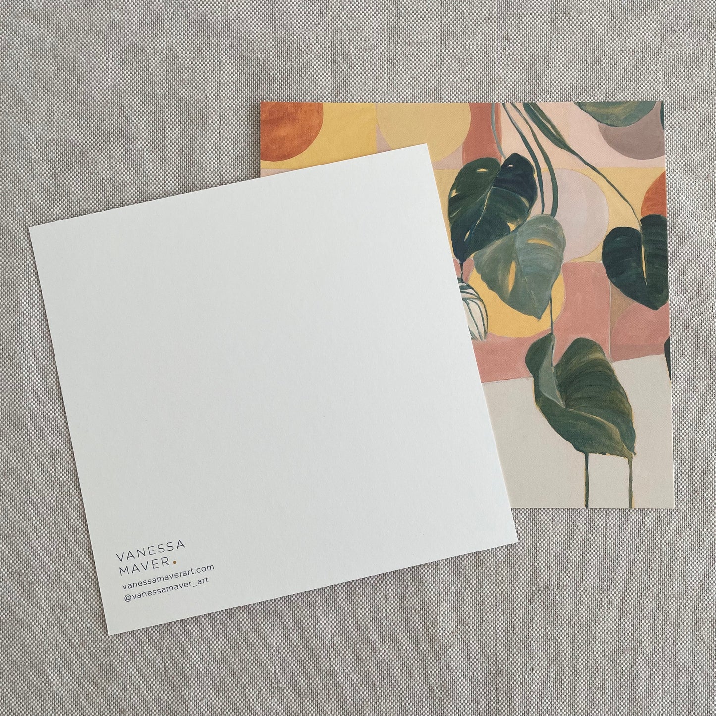 KEEPING UP APPEARANCE // Botanical Design Pack x 5 Postcards, artwork + design by Vanessa McMahon Maver