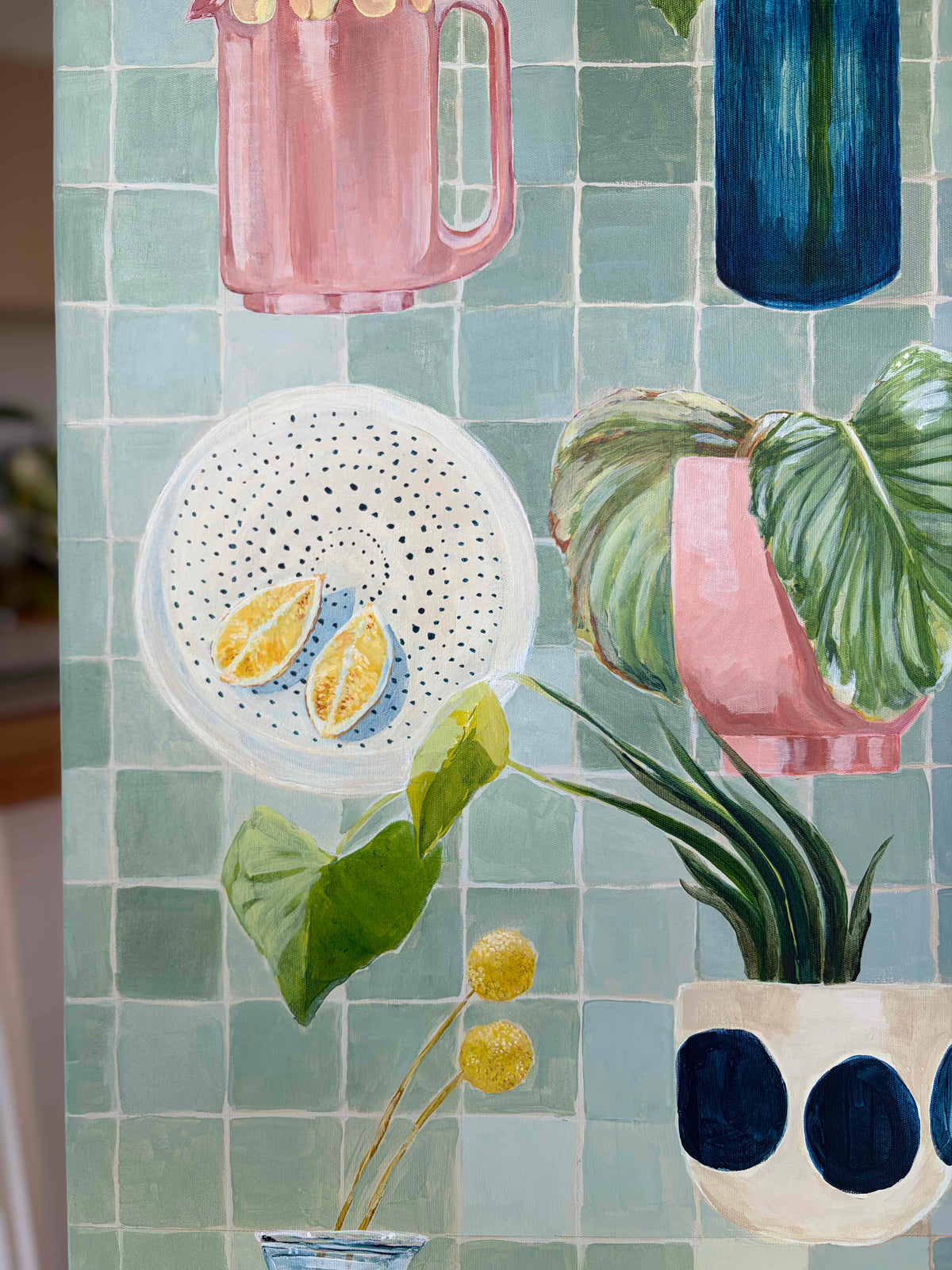 The company we keep, Unframed 76cm x 76cm