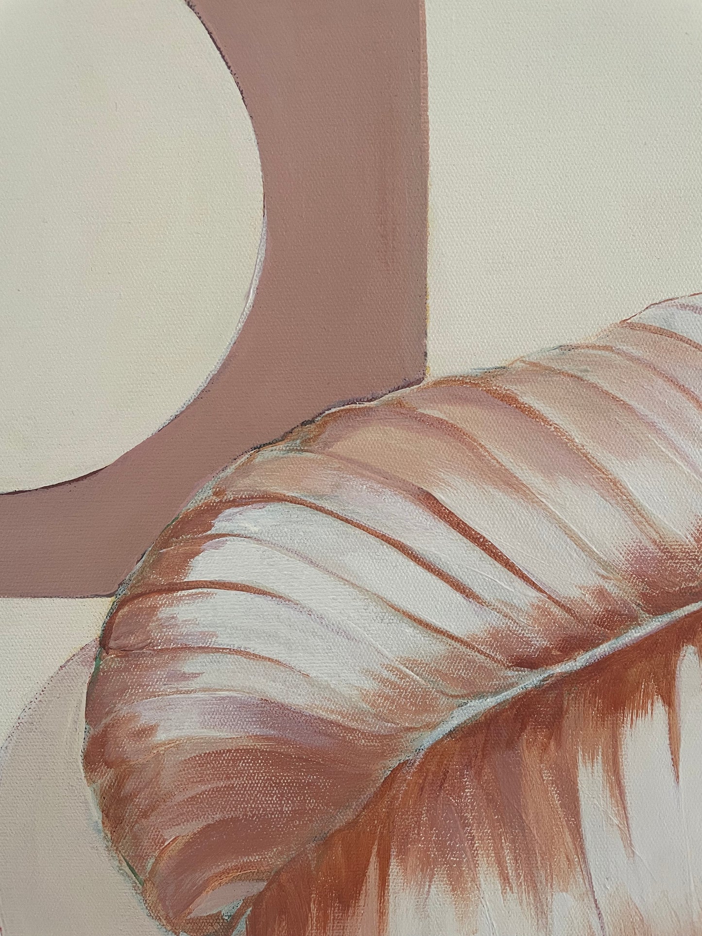 Good Things Ahead, acrylic on canvas, raw timber frame, 90x60