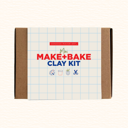 MINI MAKE + BAKE DIY Clay Kit - Make at home, perfect for little people - filled with Monte Marte art materials