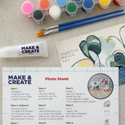 MINI MAKE + BAKE DIY Clay Kit - Make at home, perfect for little people - filled with Monte Marte art materials