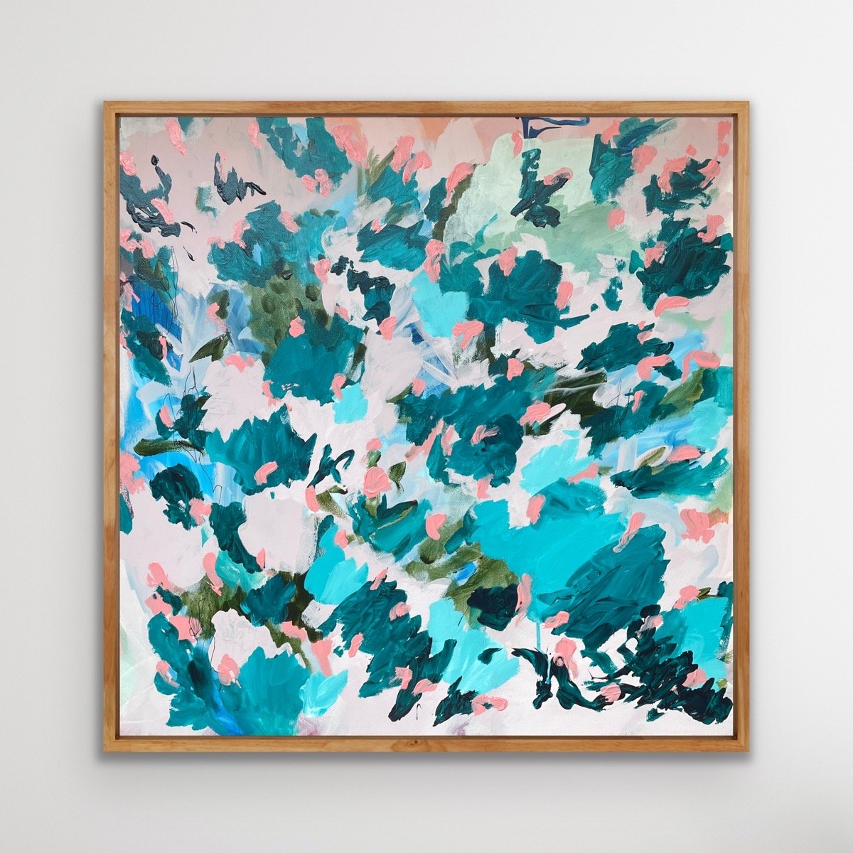 'Peachy Keen' Abstract Art Prints