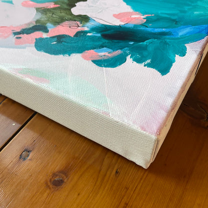 'Peachy Keen' Abstract Art Prints