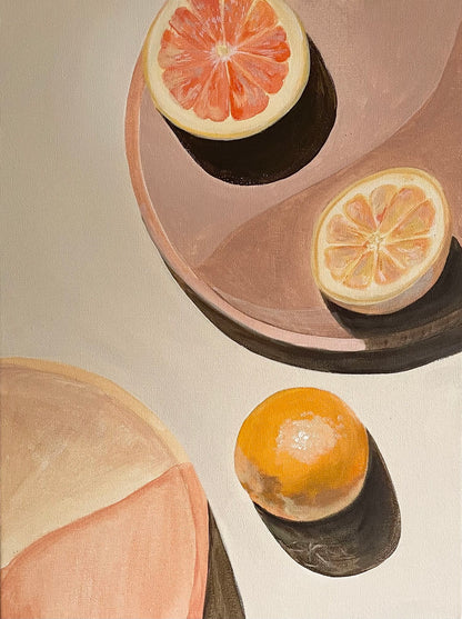 Summer Vibes, still life artwork, 30cm x 40cm, Vanessa McMahon-Maver