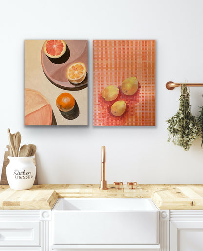 Zest for Life, still life artwork, 30cm x 40cm, Vanessa McMahon-Maver