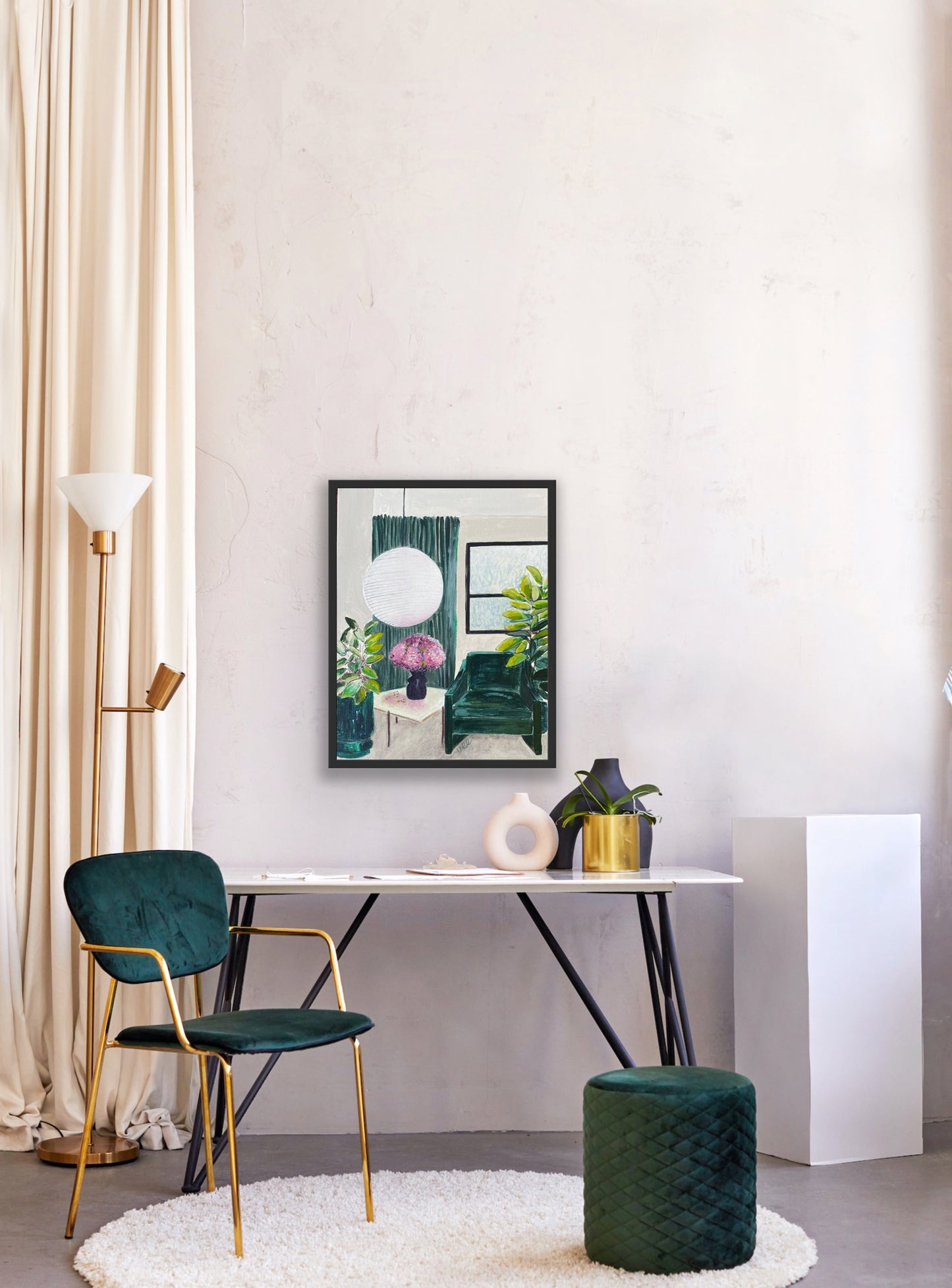 1:1 Interior Painting Session with Vanessa, includes 2 x 3 hours sessions and professional materials