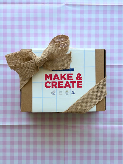 MINI PAINT + MAKE DIY Art Kit - Make at home, perfect for little people - filled with Monte Marte art materials