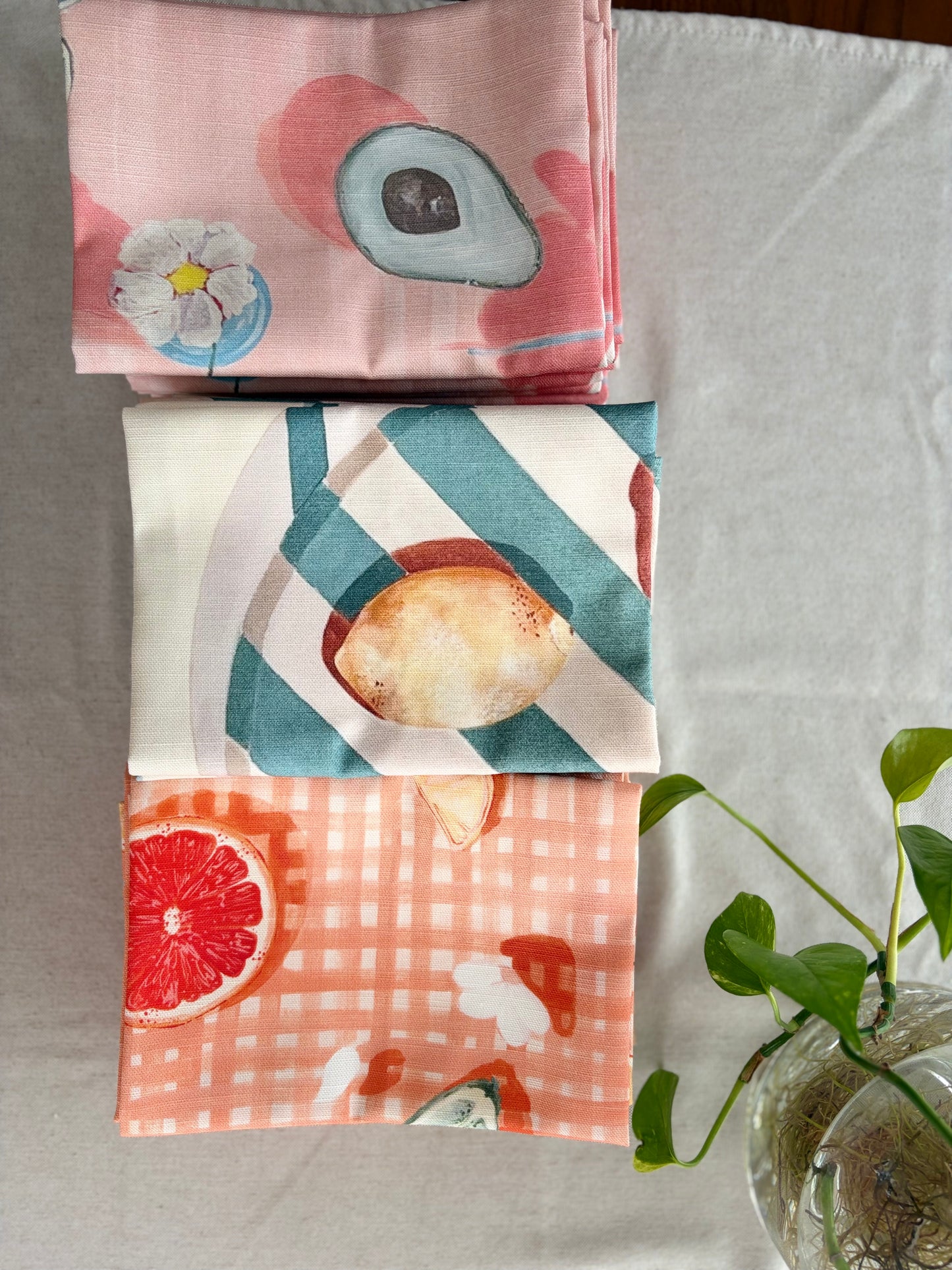PICNIC PERFECT DAY Original Artwork Tea Towels, Made in Melbourne