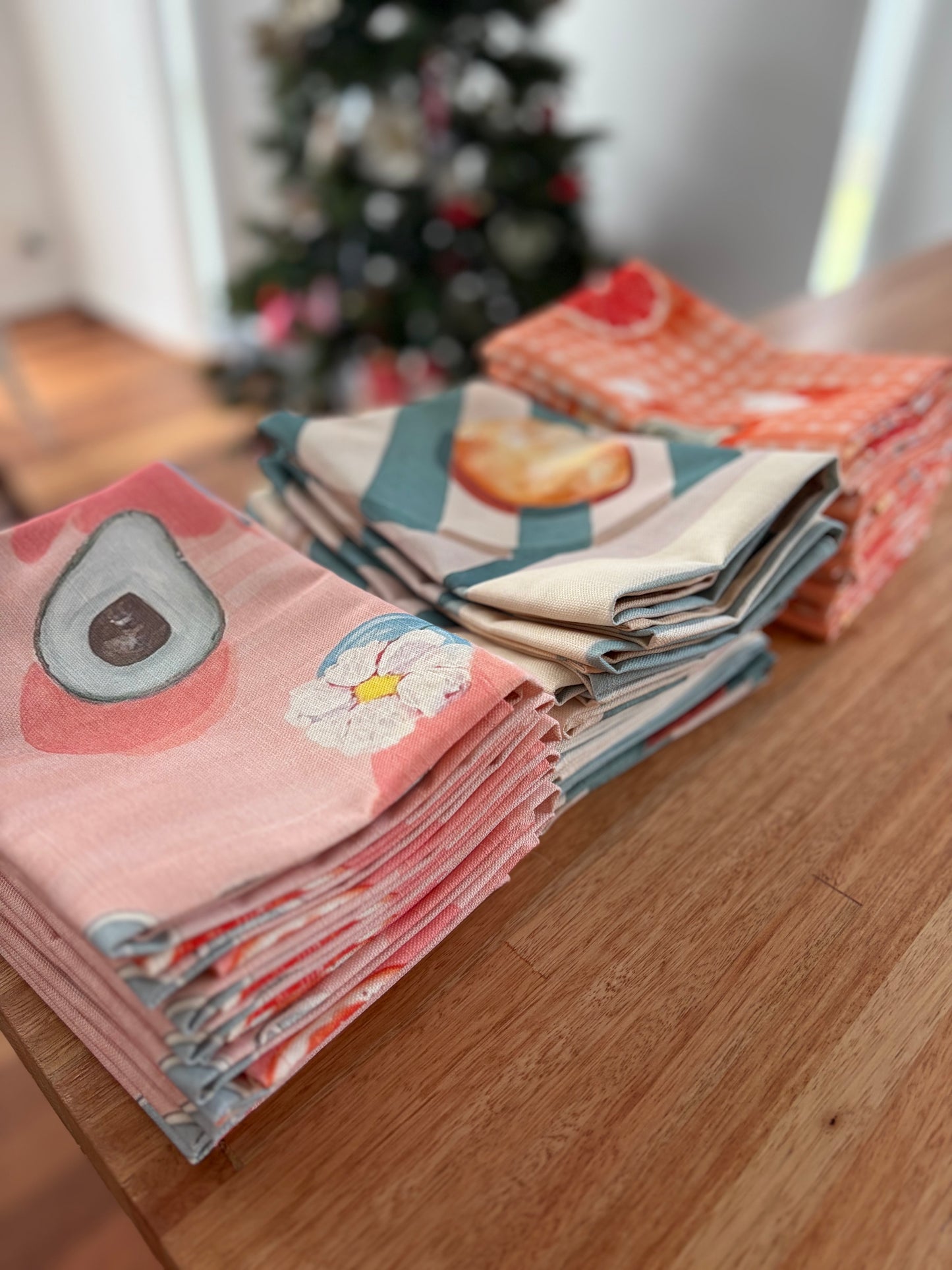 PICNIC PERFECT DAY Original Artwork Tea Towels, Made in Melbourne