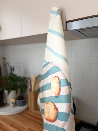 LEMON SQUEEZEE Original Artwork Tea Towels, Made in Melbourne