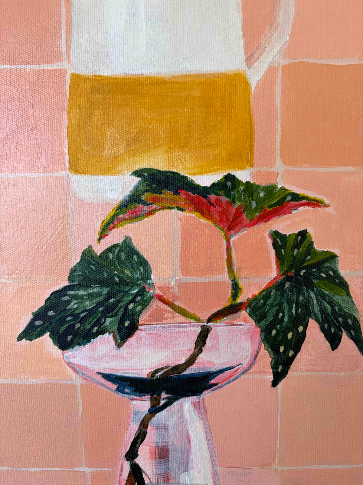 In good company, acrylic on canvas 76cm x 76cm