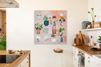 In good company, acrylic on canvas 76cm x 76cm