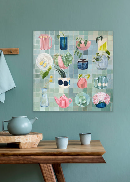 The company we keep, Unframed 76cm x 76cm