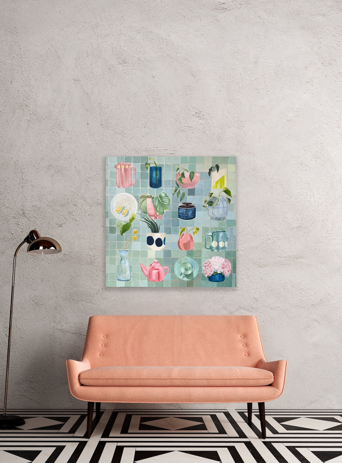 The company we keep, Unframed 76cm x 76cm