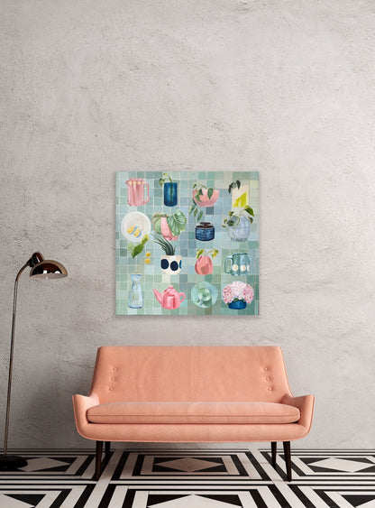 The company we keep, Unframed 76cm x 76cm