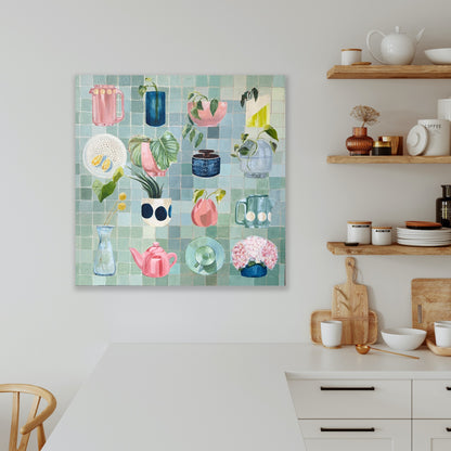 The company we keep, Unframed 76cm x 76cm