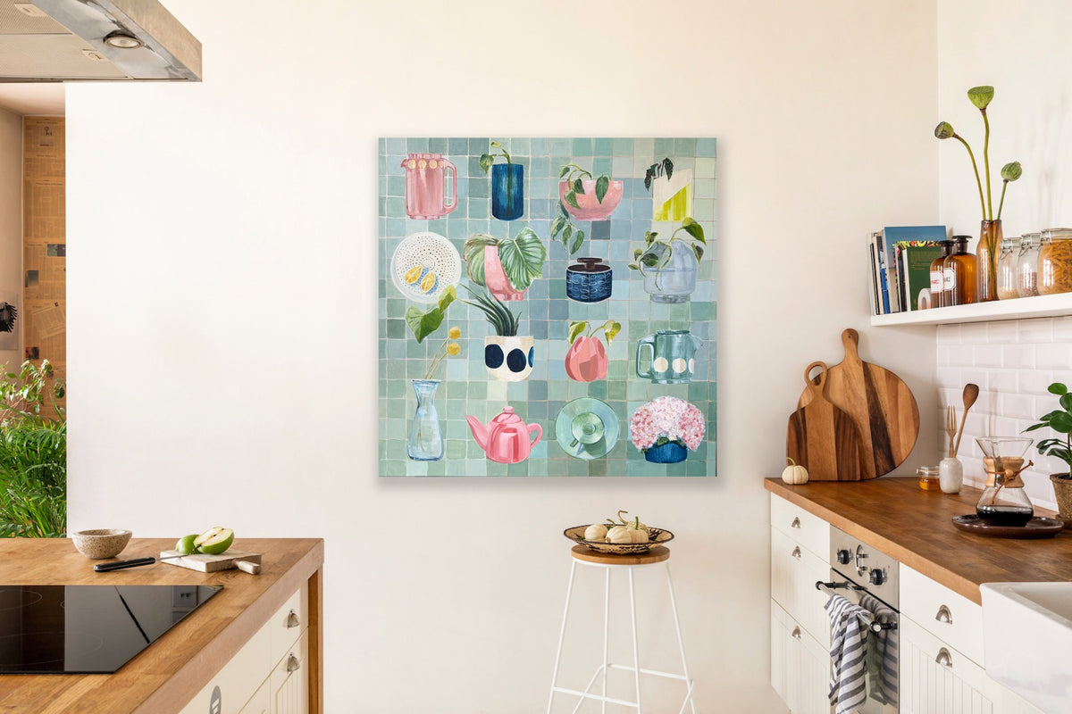 The company we keep, Unframed 76cm x 76cm