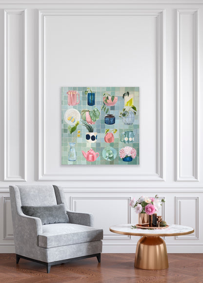 The company we keep, Unframed 76cm x 76cm