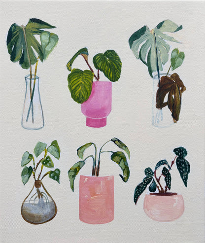 1:1 Mini Plant Painting Session 1:1 with Vanessa, includes 3 hour session and professional art materials