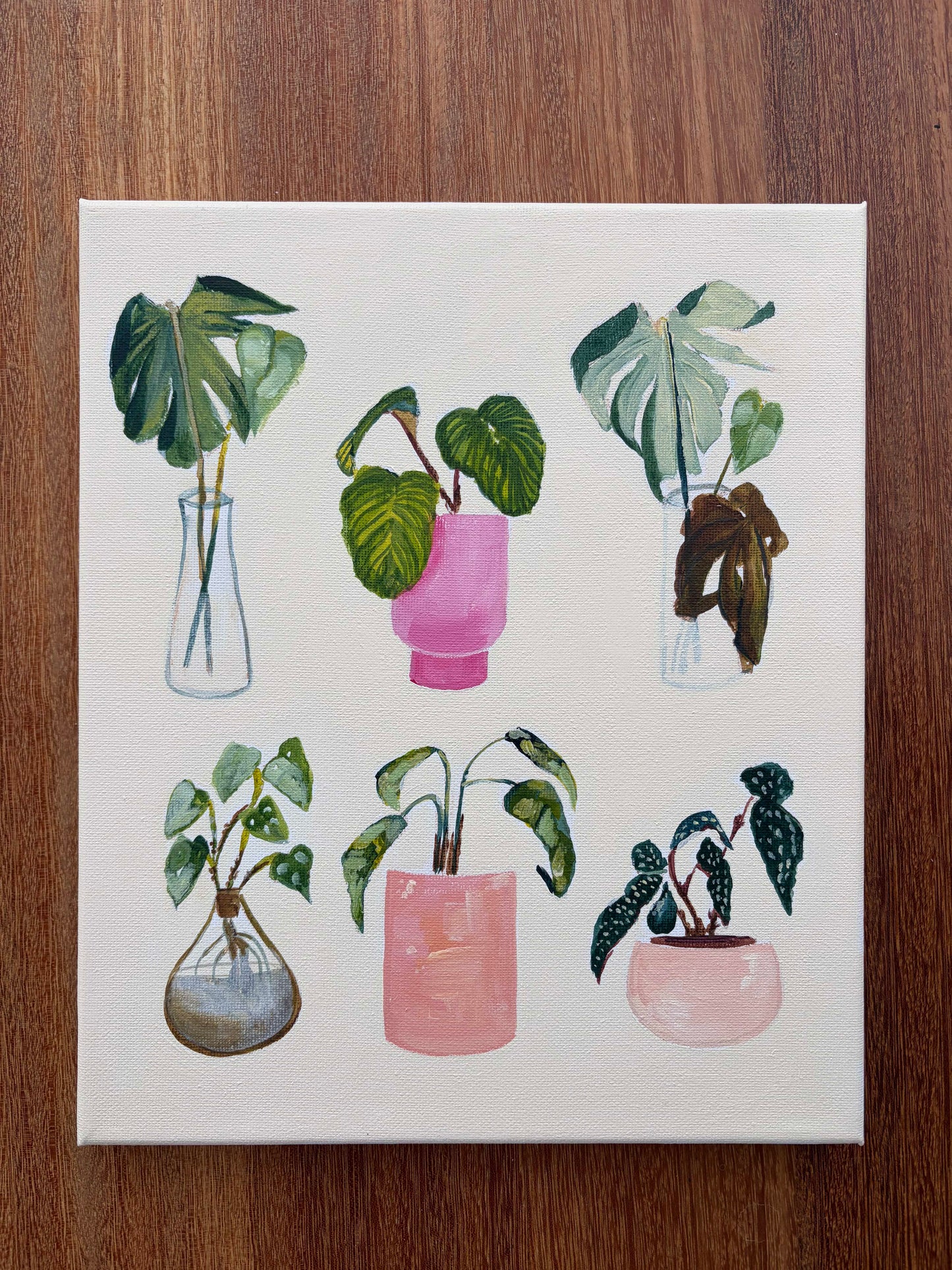 1:1 Mini Plant Painting Session 1:1 with Vanessa, includes 3 hour session and professional art materials